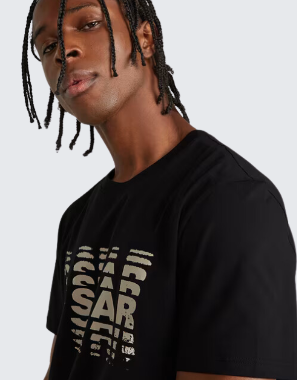 G-Star Raw Shattered Short Sleeve T-Shirt In Dark Black Men