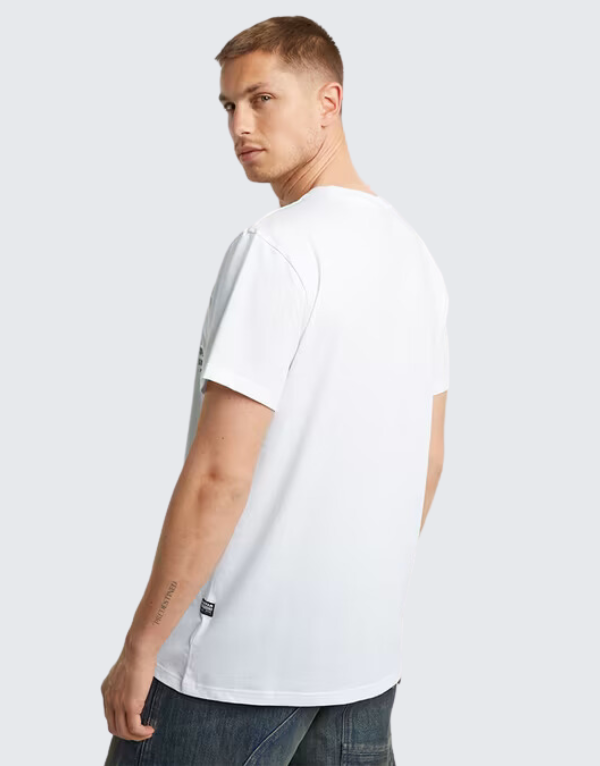 G-Star Raw Shattered Short Sleeve T-Shirt In White Men