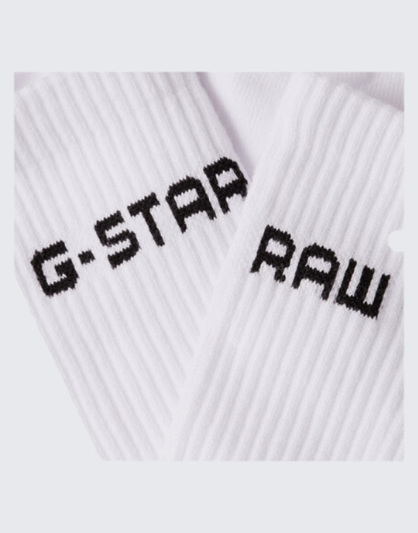 G-Star Raw Sport Sock 2 Pack White Men