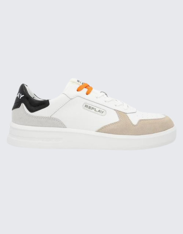 Replay Univer M Court Mx Sneakers In White Men