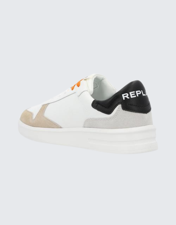 Replay Univer M Court Mx Sneakers In White Men